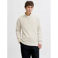 Jack & Jones Einfarbig Strickjacke Mit Viertelreißverschluss