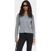 ONLY Strickpullover "ONLLOYAL LS ONECK KNT NOOS" Materialmix