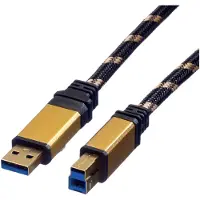 Secomp GOLD USB 3.2 Gen 1 Kabel, Typ A-B, 3 m