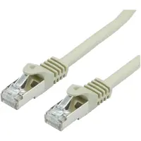 Value S/FTP-Kabel Cat.7, mit RJ-45 Steckern (500 MHz / Class EA), grau, 5 m