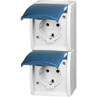 Busch-Jaeger 20-02 EW-53 Doppelsteckdose senkrecht