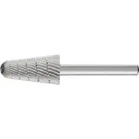 PFERD HSS-Frässtift mit 6-mm-Schaft-Ø, Rundkegelform L, Zahnung 3