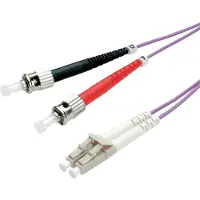 Roline LWL-Kabel 50/125µm OM4, LC/ST, violett, 2 m