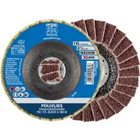 PFERD Schleifstift POLIVLIES Fächerscheibe PVL Korund Ø 115 mm Bohrung 22,23 mm/ x LOCK A 180M für schl