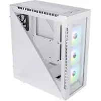 Thermaltake Divider 500 TG Snow ARGB, Midi Tower, PC, Weiß, ATX, micro ATX, Mini-ITX, SPCC, 17 cm