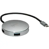 Roline USB 3.2 Gen 1 Hub, rund, 4fach, Typ C Anschlusskabel