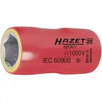 Hazet 880KV-11, Steckschlüsselbuchse, Rot, Gelb, 1 Kopf/Köpfe, 3/8", Imperial, 11 mm