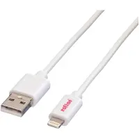 Roline USB 2.0 Sync- & Ladekabel mit 8pin-Connector, weiß, 1 m