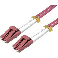 Roline LWL-Kabel 50/125µm OM4, LC/LC, stahlarmiert, LSOH, violett, 15 m