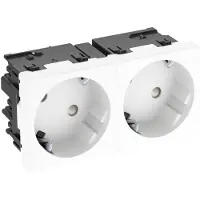 Obo Bettermann Bettermann Steckdose 33 Grad, 2-fach STD-D3SC RW2 6120483