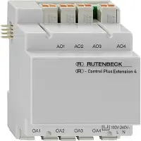 Rutenbeck 700802612 Ansteckbares Erweiterungsmodul für -Control Plus IP 8 und -Control Plus IP 4 lichtgrau (ähnlich RAL 7035)