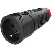 Pce 2410-SR Gummiertes Netzsteckdose 16A IP20