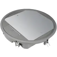 Hager VR12057011 Versorgungseinheit R12 rund 306mm für 5mm Bodenbelag aus Polyamid eisengrau
