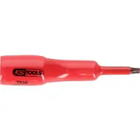 Ks Tools 1/2" Bit-Stecknuss mit Schutzisolierung für Torx-Schrauben, lang - 117.2448