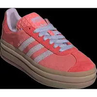 Adidas Sneaker ORIGINALS "GAZELLE BOLD", Damen, Gr. 37, rot (semi flash rot, powder plum, semi lucid rot), Leder, Schuhe Sneaker