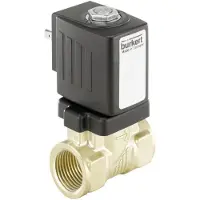 Burkert Magnetventil G1'' NC Messing EPDM 0-10bar/145psi 24VDC 6213 221666