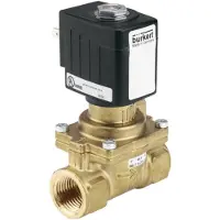 Burkert Magnetventil G3/8'' NO Messing FKM 0.2-16bar/3-232psi 24VAC Wasserschlagschutz 6281 330986