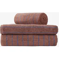 Bongusta - Naram Hand Towels - Handtuch Gr 50 x 80 cm camel / ultramarine