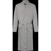 BOSS für Herren. 50545943 Strickjacke aus Baumwolle mit gestickter Logo-Applikation in Grau (S), Heimtextilien
