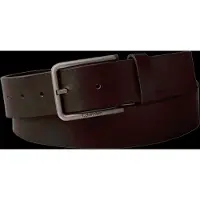 Calvin Klein Ledergürtel JEANS "WARMTH BUCKLE", Herren, Gr. 80, ck schwarz braun, antique silber, Rindsleder, unifarben, Gürtel Ledergürtel, Größenverstellbar