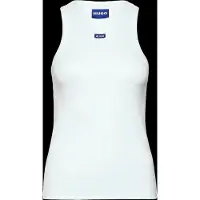 HUGO Tanktop aus Stretch-Baumwolle mit blauem Logo-Label Grösse L