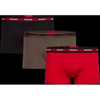 HUGO Planet 10249742 Red Boxershorts 3 Einheiten