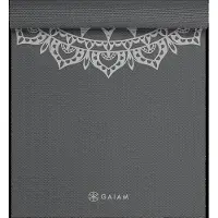 Gaiam DARK GREIGE MARRAKESH YOGAMATTE 5MM PRINTED