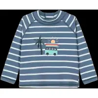 Color Kids Baby Tshirt Long Sleeve W. App AOP 720307 coronet blue (7450) 74