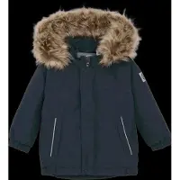 Color Kids - Baby's Parka with Fake Fur - Winterjacke Gr 80 blau