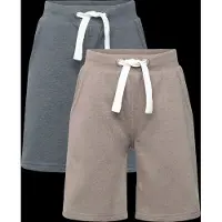Minymo Sweatshorts - 2er-Pack - Vetiver - - 5 Jahre (110) - Shorts