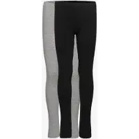 Minymo Leggings - 2er-Pack - Schwarz/Grau - - 11 Jahre (146) - Leggings