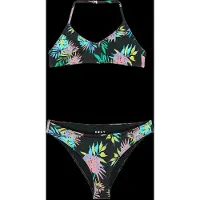 Roxy Triangel-Bikini "Active Set", Kinder, Gr. 16(165-172cm), bunt (anthrazit aquarella active rg), Obermaterial: 82% Polyester, 18% Elasthan., Bikini-Sets Triangel-Bikini, Topseller