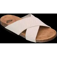 Roxy Sandale "MANNAE CROSSED", Damen, Gr. 37, beige (taupe), Textil, Schuhe Sandale