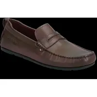 Tommy Hilfiger Herren Driver Schuhe Core Leather aus Leder, Braun (Dark Mocha),