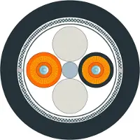 Siemens 6XV1873-6GT30 FO Ground Cable 50/125/1400 (OM 2), Multimode, 2x2 SC-Stecker, Einzughilfe, 300m 6XV18736GT30