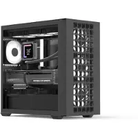 Aerocool ADVANCED TECHNOLOGIES Geh Mini D302A-G-BK-V1, Gehäuse, Mesh-Front, Micro-ATX, Midi/Mini-Tower