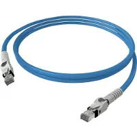 EasyLan VarioBoot Patchkabel Cat.6A, S/FTP, blau, 2 m