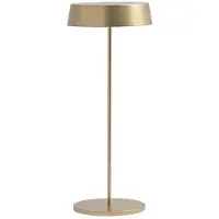 ROSSINI ILLUMINAZIONE Tragbare Tischleuchte Inemuri, goldene LED, 2,2 W, 2700 K, IP54, wiederaufladbar über USB, integrierter Touch-Dimmer –
