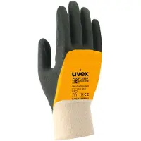 Uvex Montagehandschuh profi ergo XG 20 mit Xtra Grip-Beschichtung weiß/orange/schwarz 10 - 6020810 - weiß/orange/schwarz