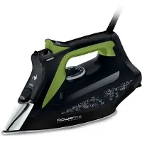 Rowenta DW6330 Eco Intelligence, Trocken- & Dampfbügeleisen, Microsteam 400 HD soleplate, 180 g/min, Schwarz, Grün, 45 g/min, 1 l