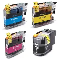 VHBW 4x Tintenpatronen kompatibel mit Brother DCP-J785DW, DCP-J925DW, MFC-J985DW Drucker + Chip (Kompatibel)