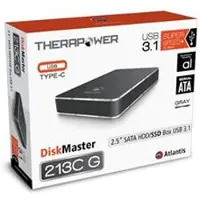 Atlantis Land DiskMaster 213CG, HDD / SSD-Gehäuse, 2.5", SATA, Serial ATA II, USB Anschluss, Grau