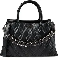 GUESS Damen Handtaschen Maxine Girlfriend Satchel - Zwart - Größe ONESIZE