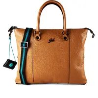 Gabs Leder Schultertasche G3 Plus TG Bull Black Shoulder Bag Camoscio hellbraun