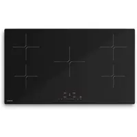 Klarstein PowerGlide Induktionskochfeld - 90cm, 5 Zonen, 9800W Boost, Touch-Slider, Timer, Kindersicherung, Glaskeramik, Restwärmeanzeige, Kochfeld Induktion, Schwarz