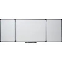 Nobo Stahl Magnetisches Triptychon Verglast 120-tafel 240x90 Cm