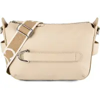 Coccinelle Gretel Ribbon Umhängetasche beige Sandshell genarbt