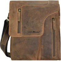Greenburry Umhängetasche Vintage Revolver Bag Brown braun