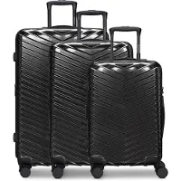 Redolz Essentials 18 Trolley Set 3-teilig Metallic Black schwarz 56cm
