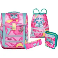 MCNEILL Minnie Mouse, Federmäppchen, Pencil pouch, Schultasche, Sporttasche, Mädchen, Rucksack, 22 l, Fronttasche, Seitentasche, Blau, Pink, Gelb